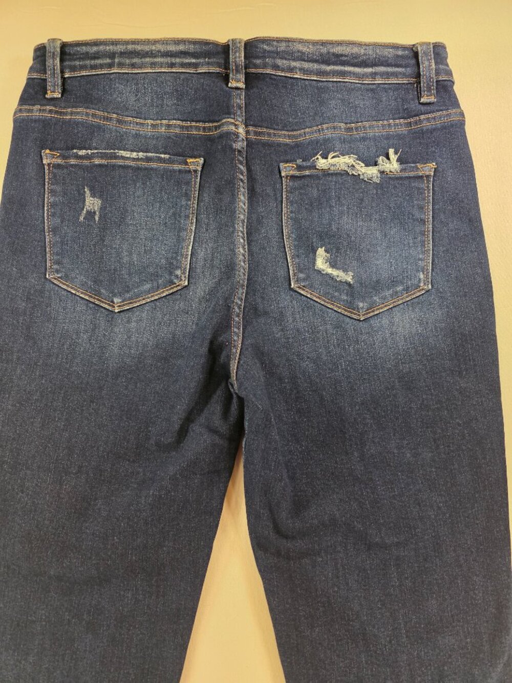 Flying Monkey Women’s Denim Blue Jeans High Rise Flare Size 31x26 NWOT - Picture 14 of 16
